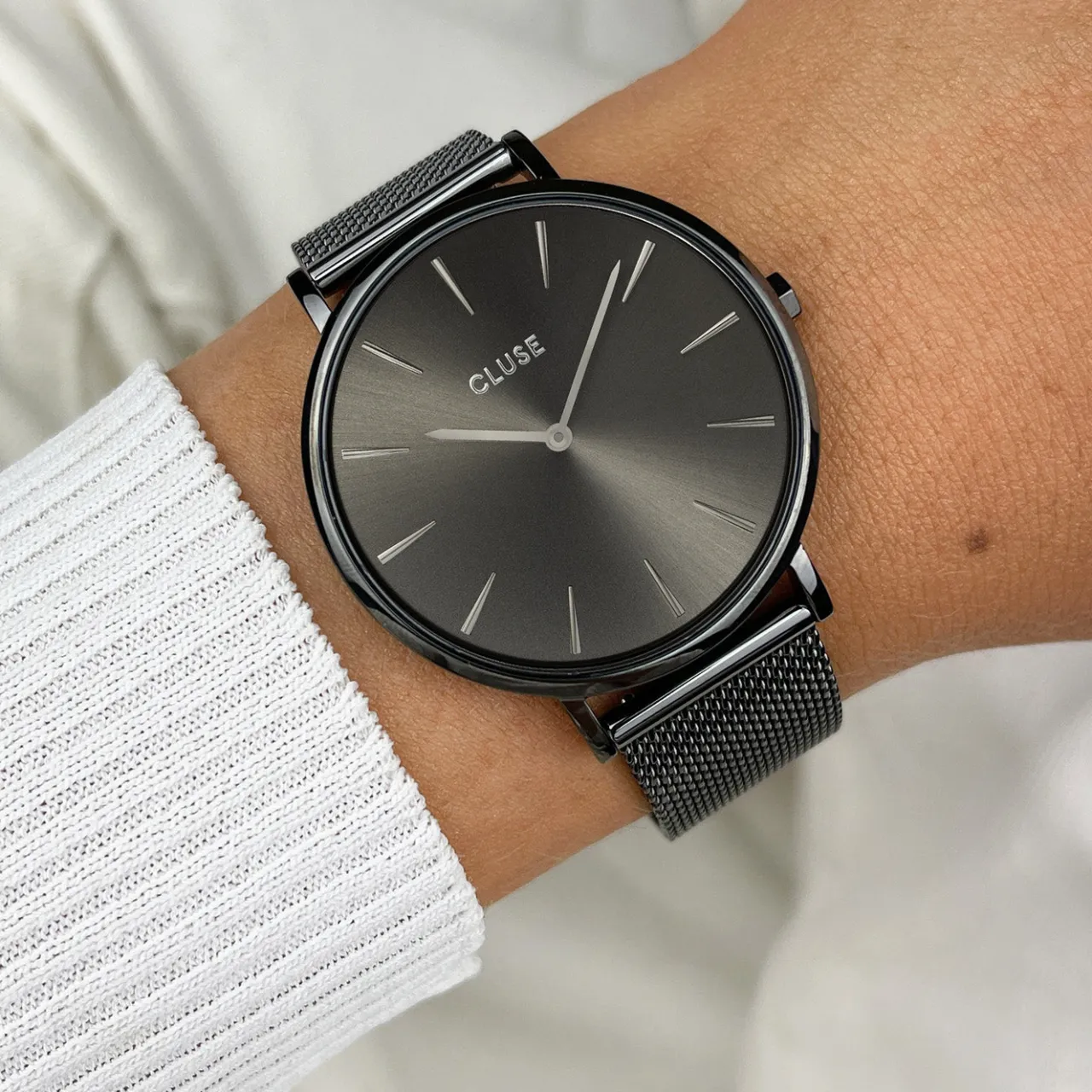 Femme CLUSE Boho Chic Mesh Dark Grey