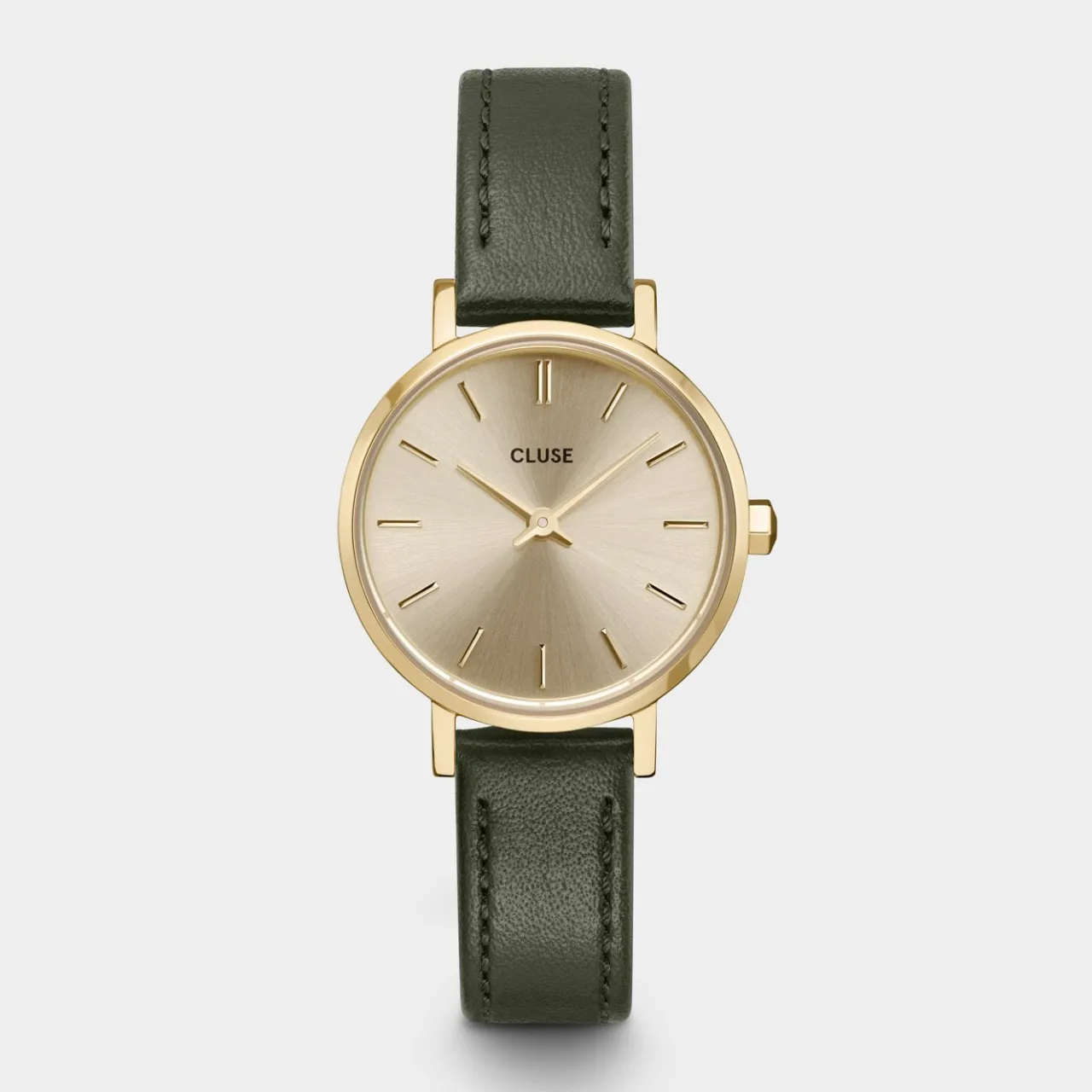 Femme CLUSE Boho Chic Petite Leather Dark Green, Gold Colour