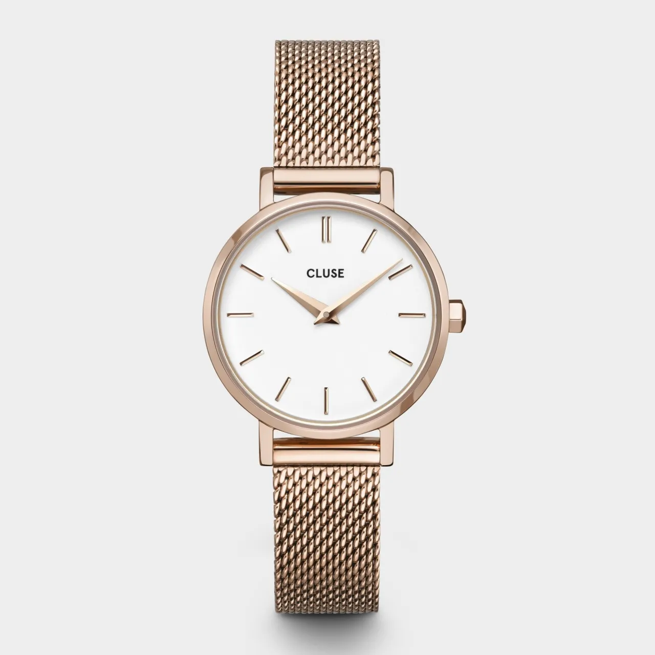 Femme CLUSE Boho Chic Petite Mesh White, Rose Gold Colour