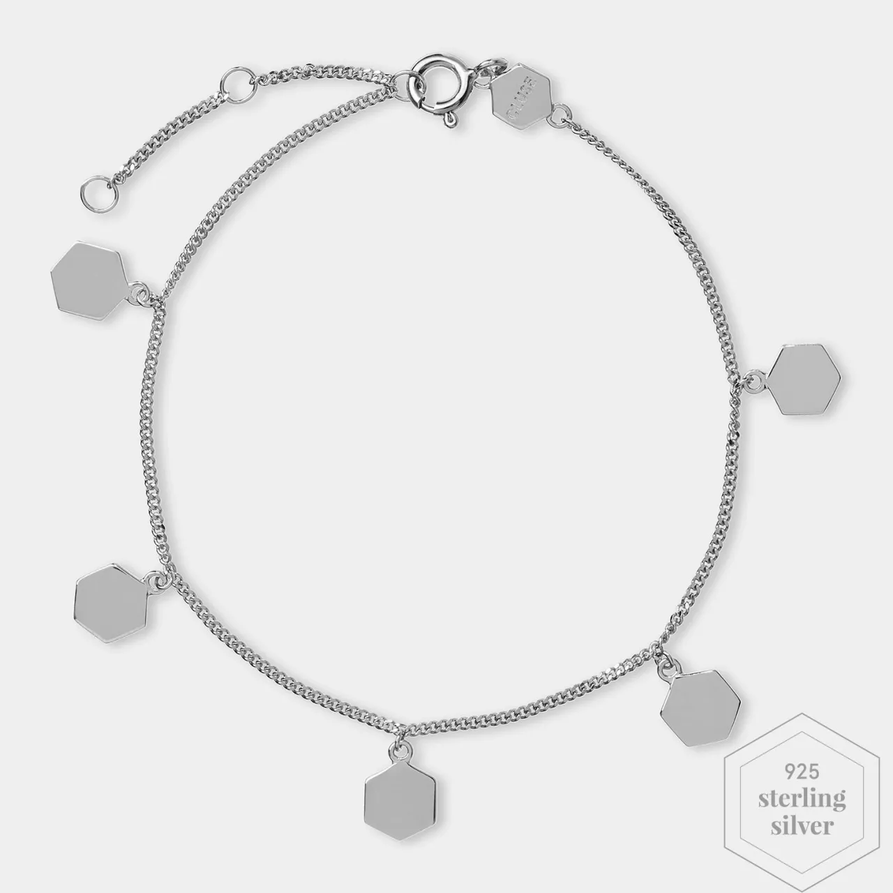 CLUSE Essentielle Bracelet Hexagon Charms Silver