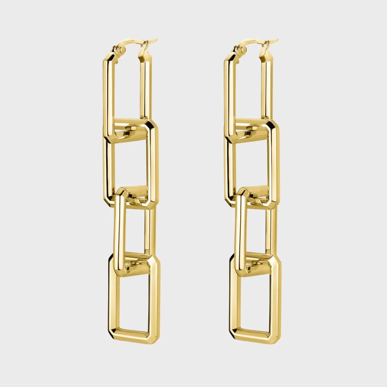 CLUSE Essentielle Chain Earrings, Gold Colour