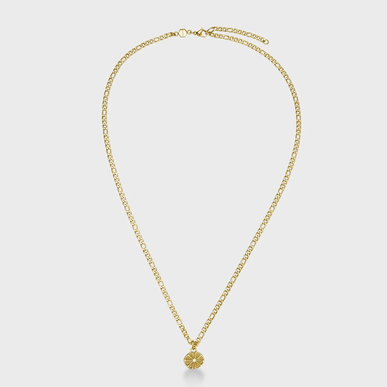 CLUSE Essentielle Figaro Chain Citrus Charm Necklace, Gold Colour