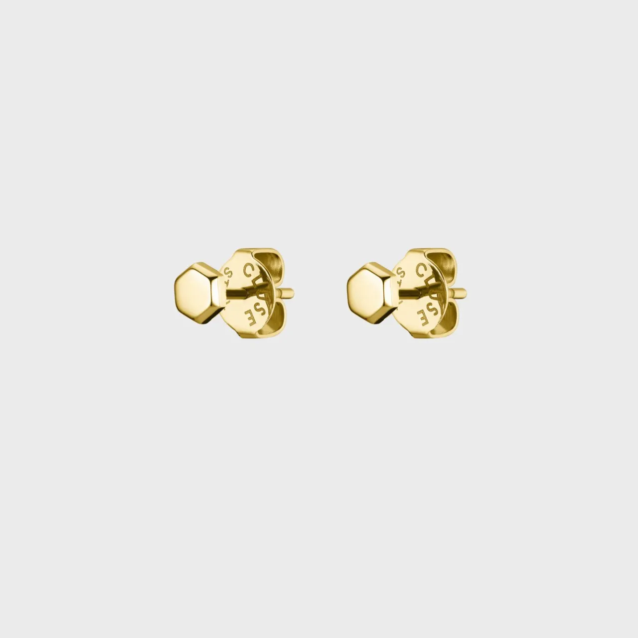 CLUSE Essentielle Hexagon Stud Earring, Gold Colour
