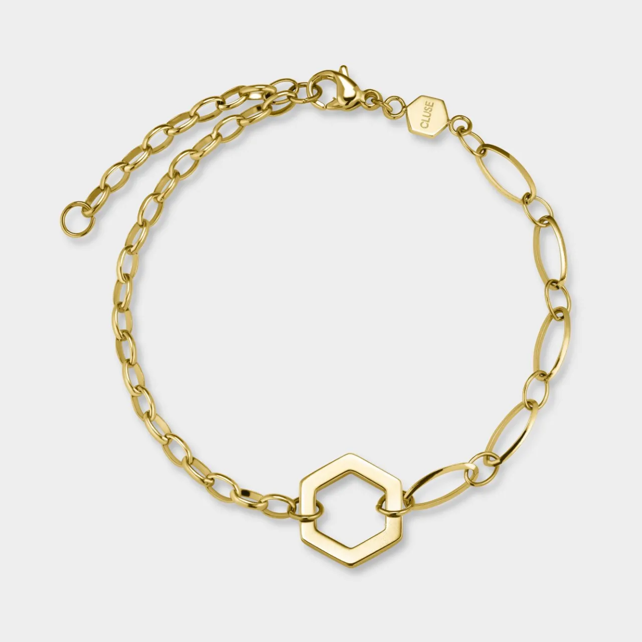 CLUSE Essentielle Open Mix Chain Bracelet Gold Colour