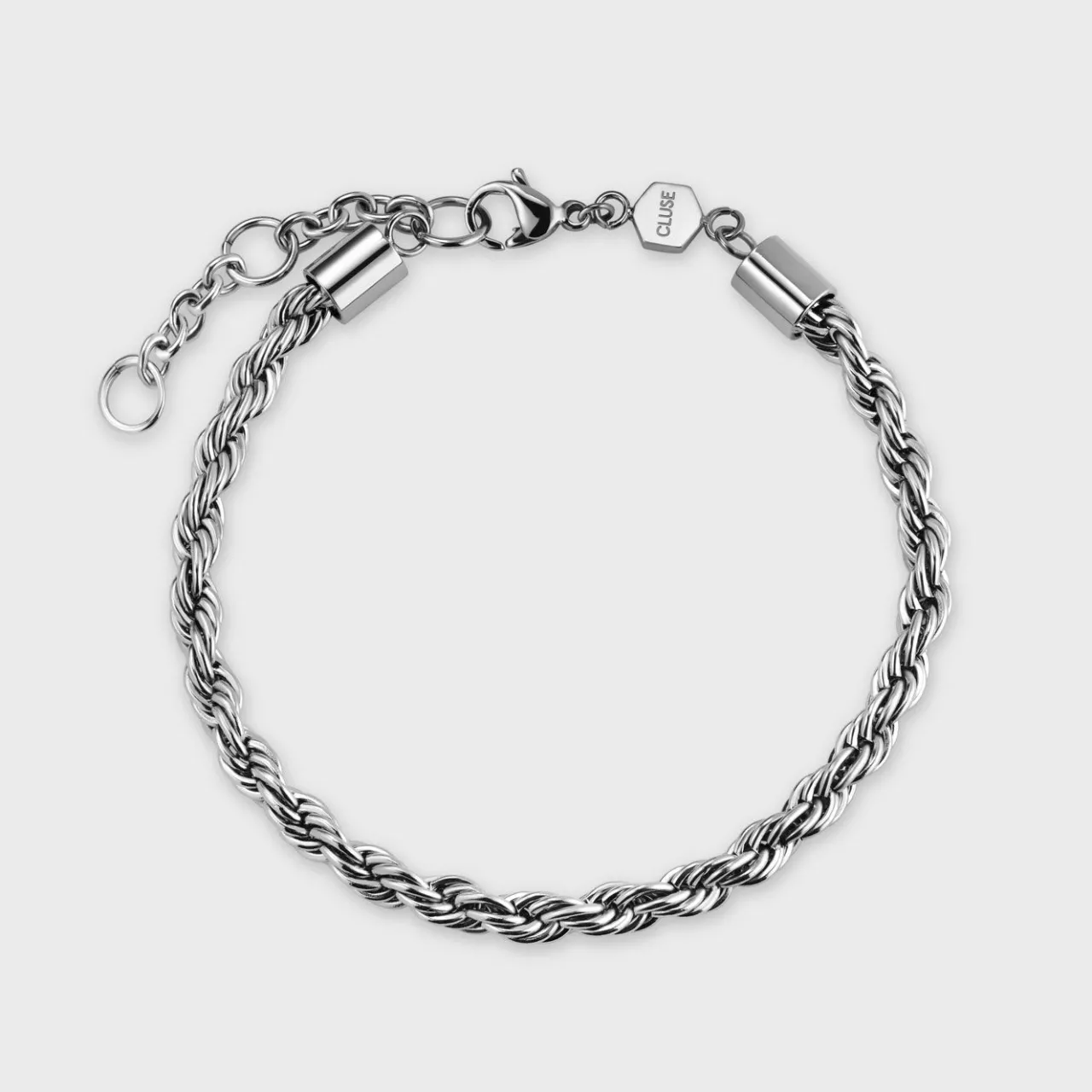 CLUSE Essentielle Rope Bracelet Silver Colour