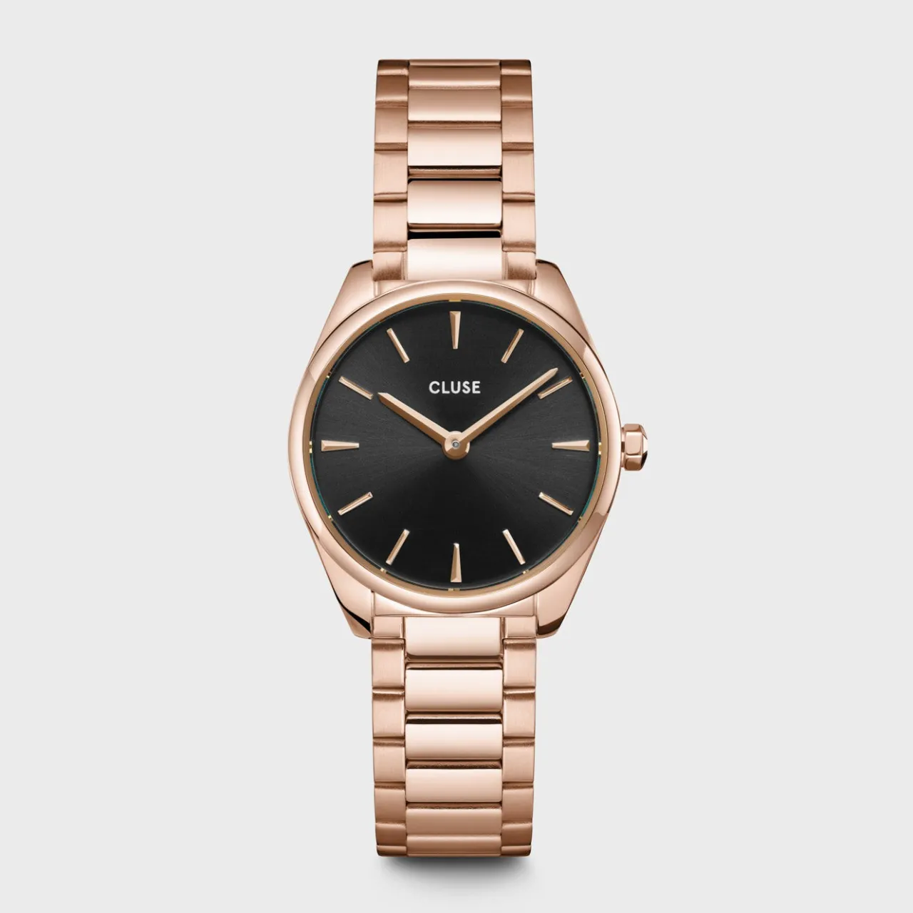 Femme CLUSE Féroce Mini Steel, Black, Rose Gold Colour