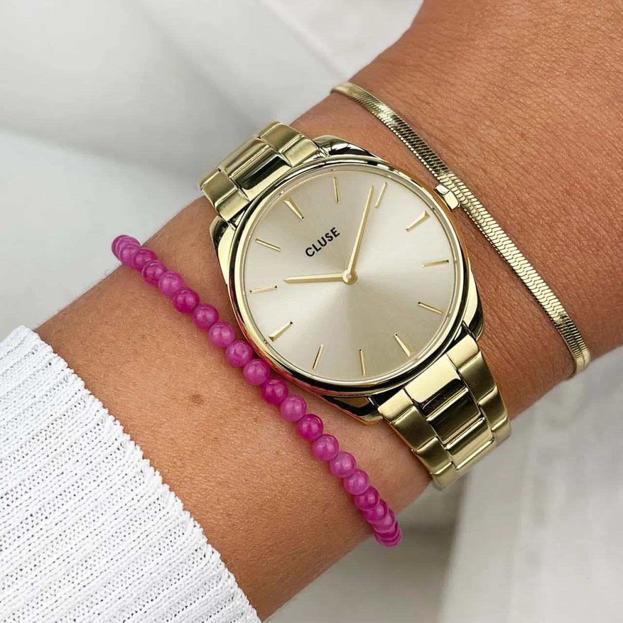 Femme CLUSE Féroce Petite Steel, Full Gold Colour