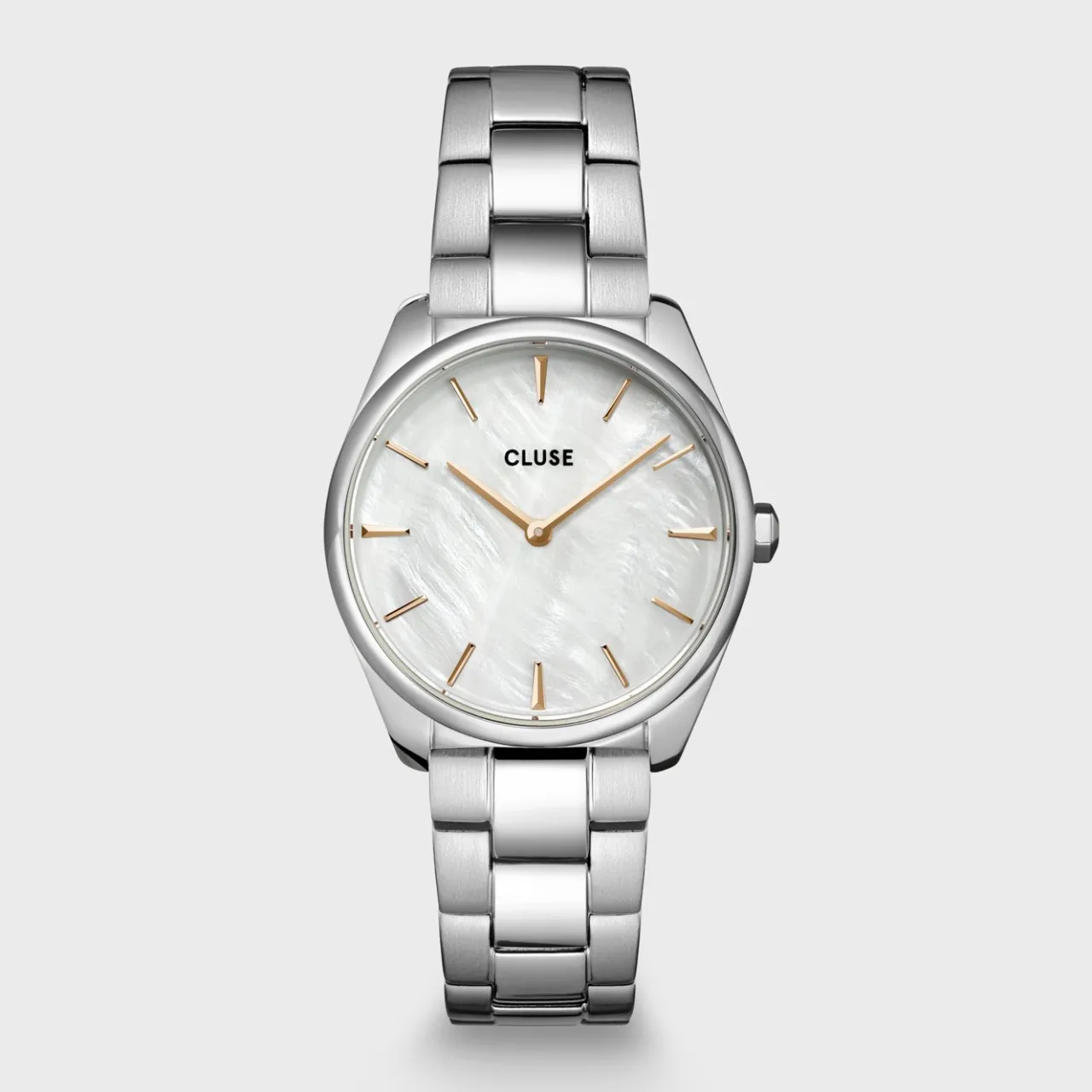 Femme CLUSE Féroce Petite Steel, White Pearl, Silver Colour