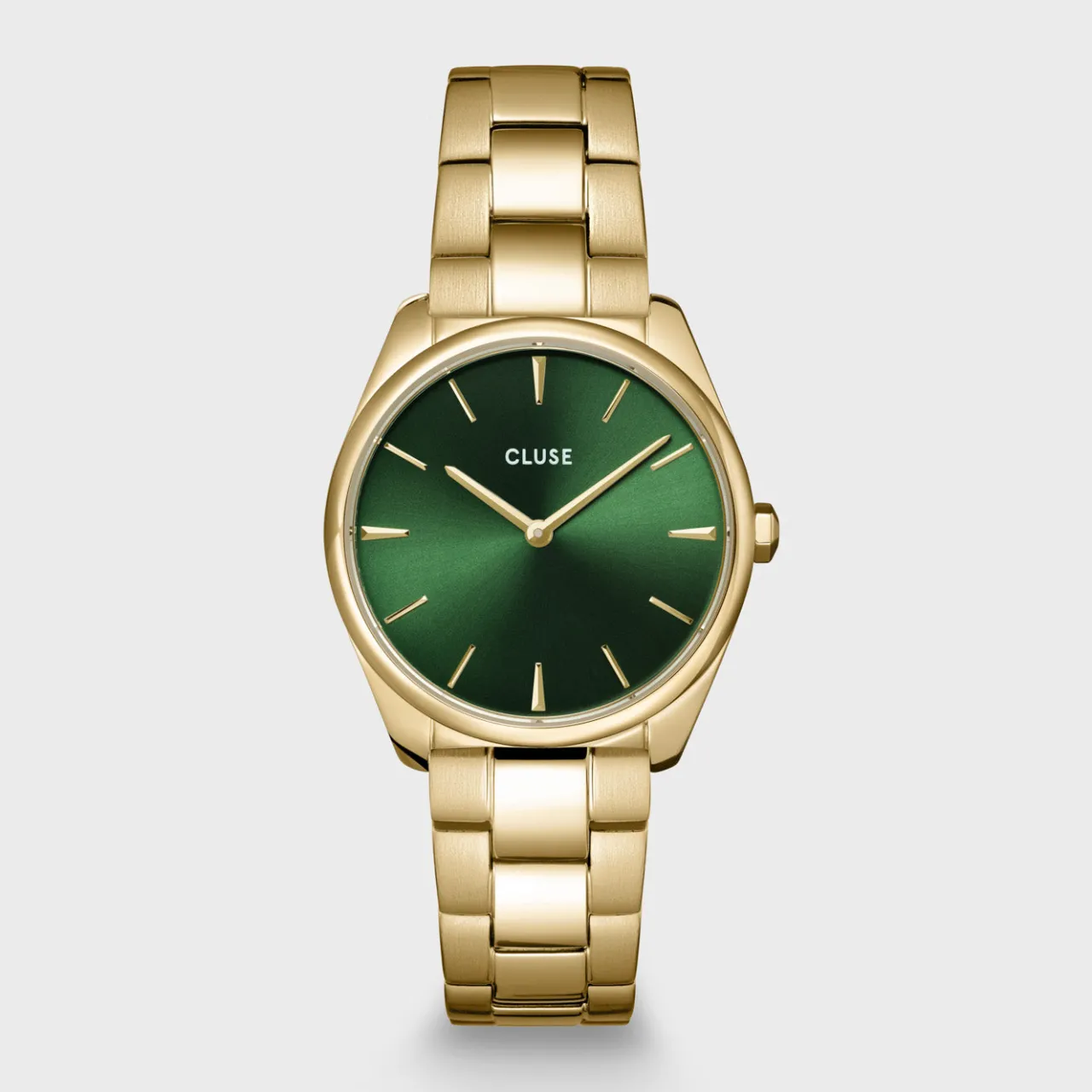 Femme CLUSE Féroce Petite Watch Steel Green, Gold Colour