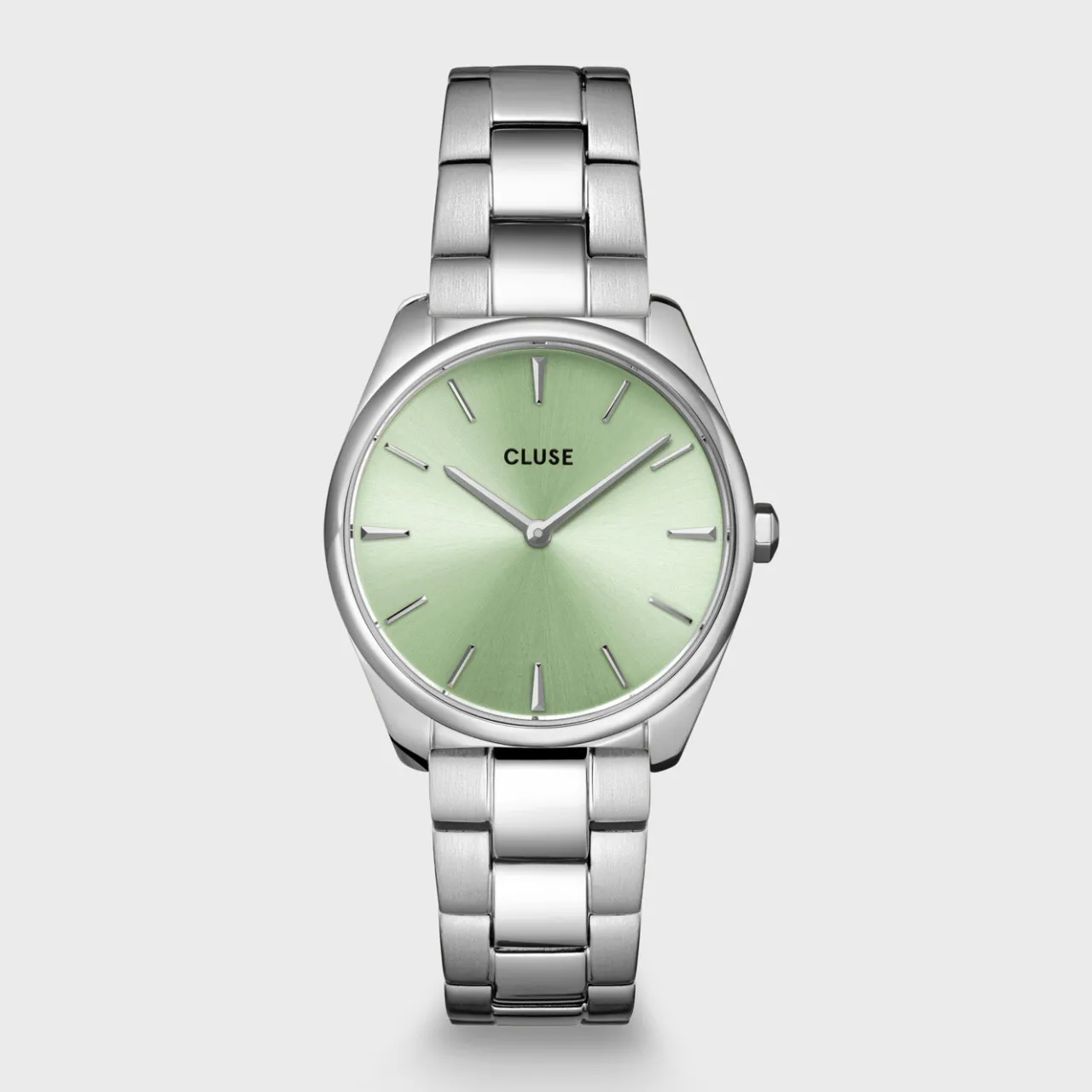 Femme CLUSE Féroce Petite Watch Steel Green, Silver Colour