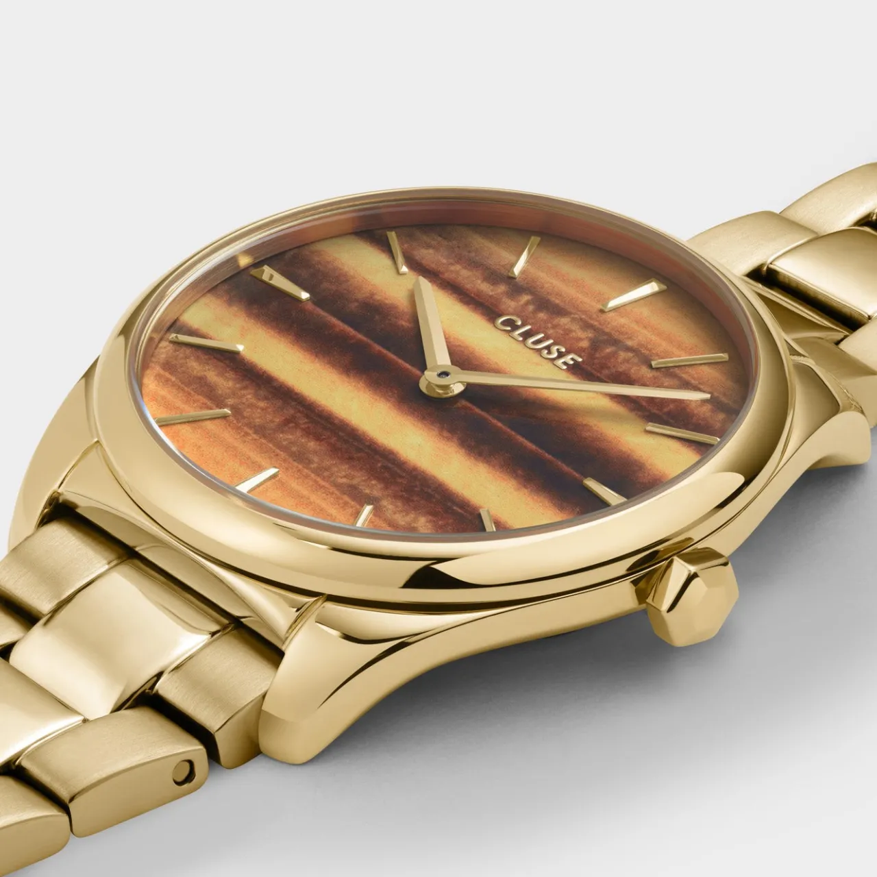 froce_petite_watch_steel_tigers_eye_gold_colour_2-1.webp Femme CLUSE Féroce Petite Watch Steel Tiger's Eye, Gold Colour