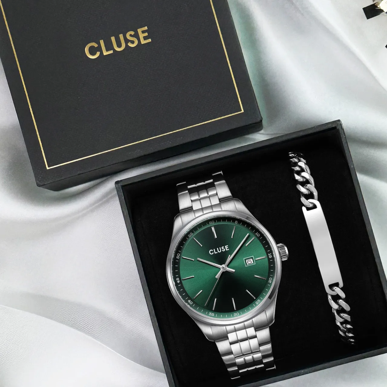 gift_box_anthor_steel_watch_green_and_silver_chain_bracelet_9-1.webp Homme CLUSE Gift Box Anthéor Steel Watch Green and Silver Chain Bracelet