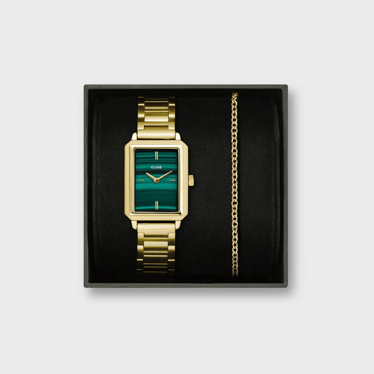 gift_box_fluette_steel_green_watch_and_round_chain_bracelet_gold_colour_5-1.webp Femme CLUSE Gift Box Fluette Steel Green Watch and Round Chain Bracelet, Gold Colour