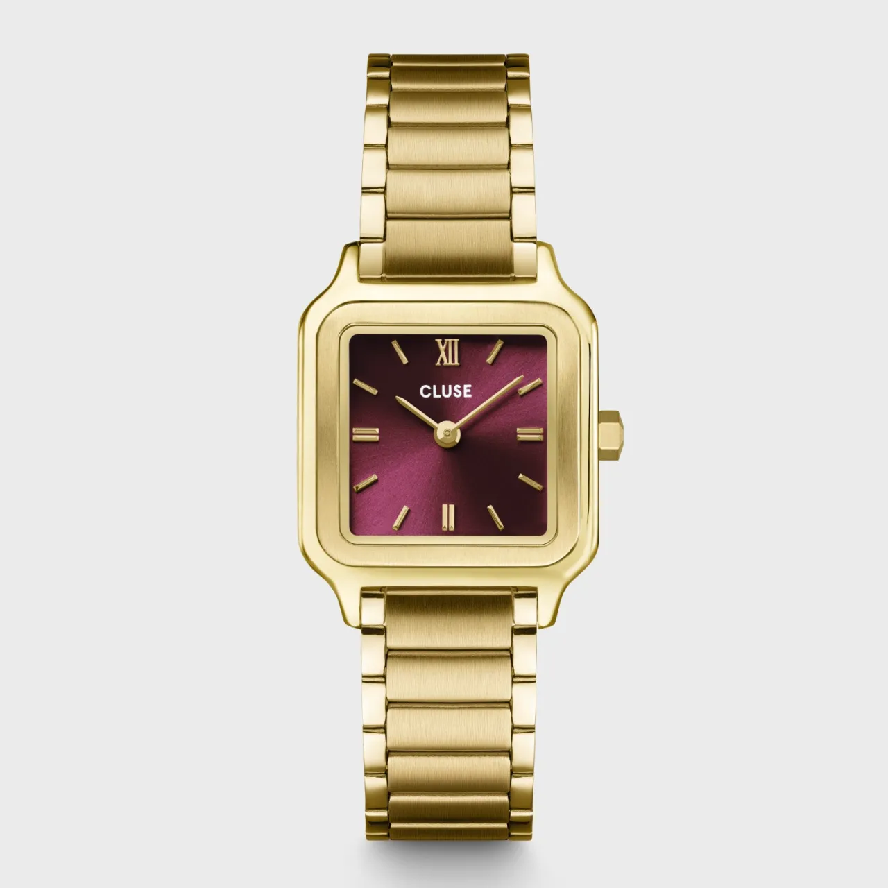 Femme CLUSE Gracieuse Petite Watch Steel, Dark Cherry, Gold Colour
