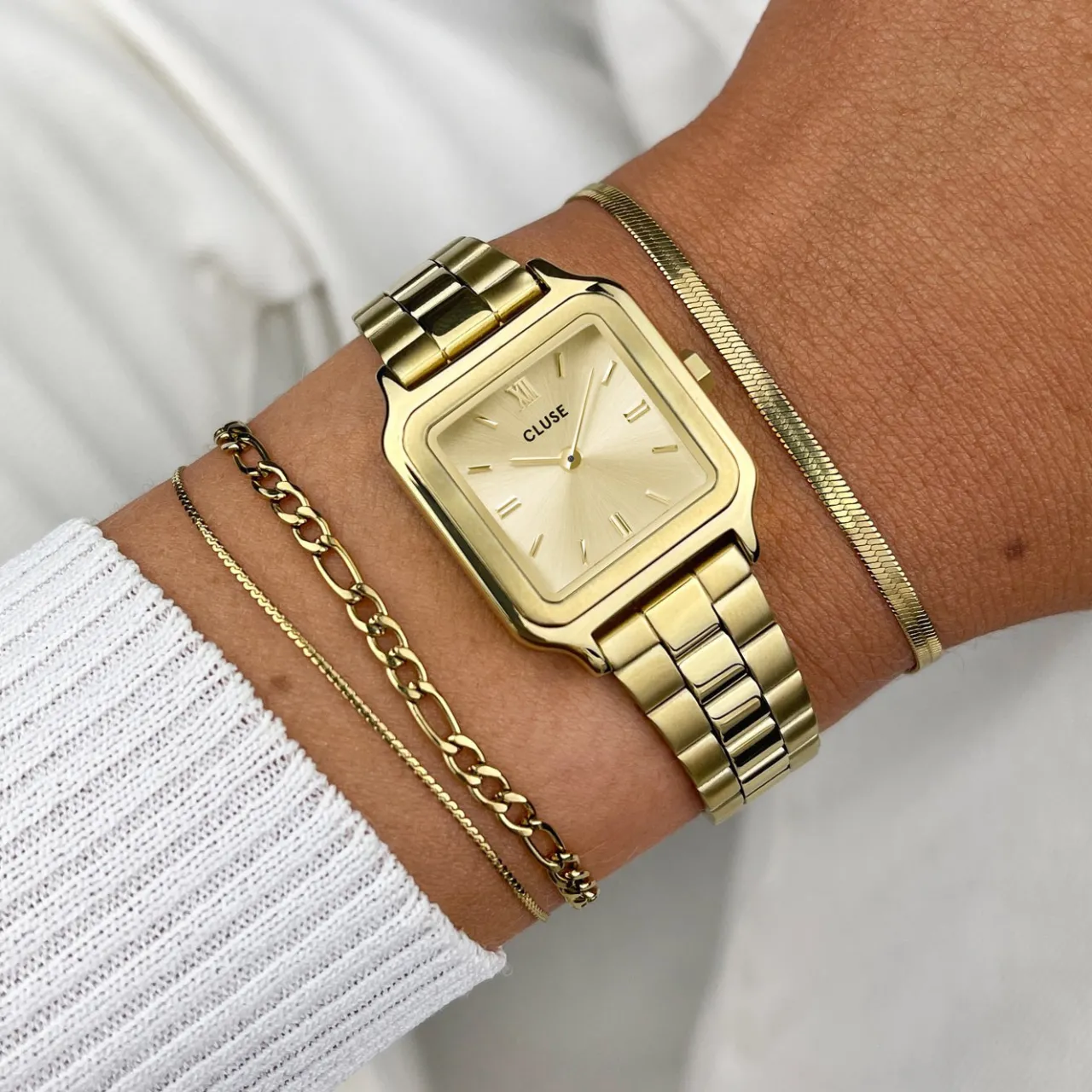 Femme CLUSE Gracieuse Petite Watch Steel, Gold Colour