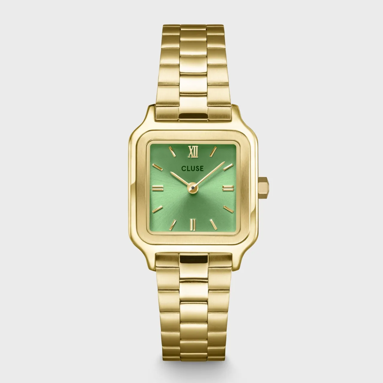 Femme CLUSE Gracieuse Petite Watch Steel, Light Green, Gold Colour