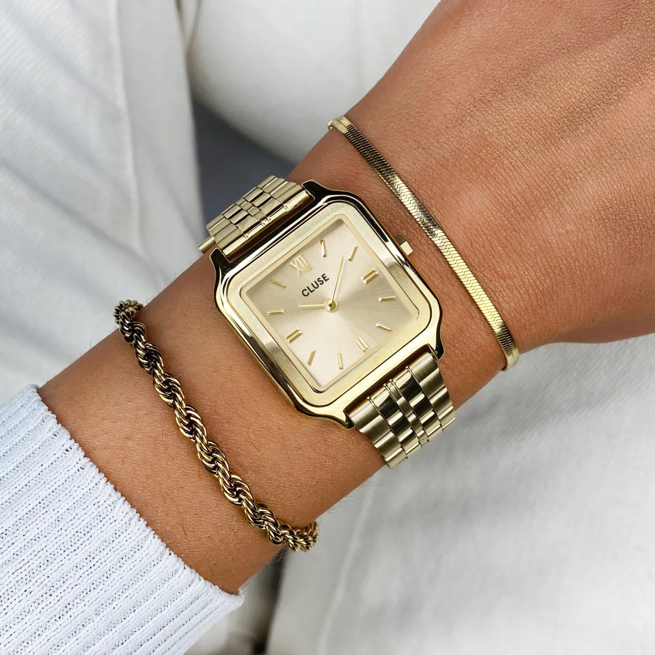 Femme CLUSE Gracieuse Watch Steel, Gold Colour