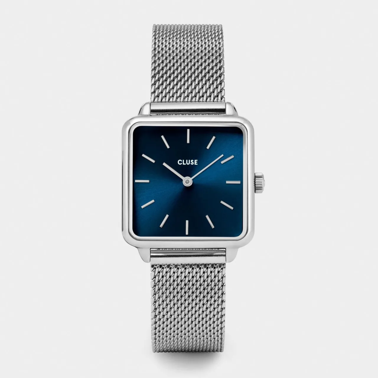 Femme CLUSE La Tétragone Mesh Blue, Silver Colour