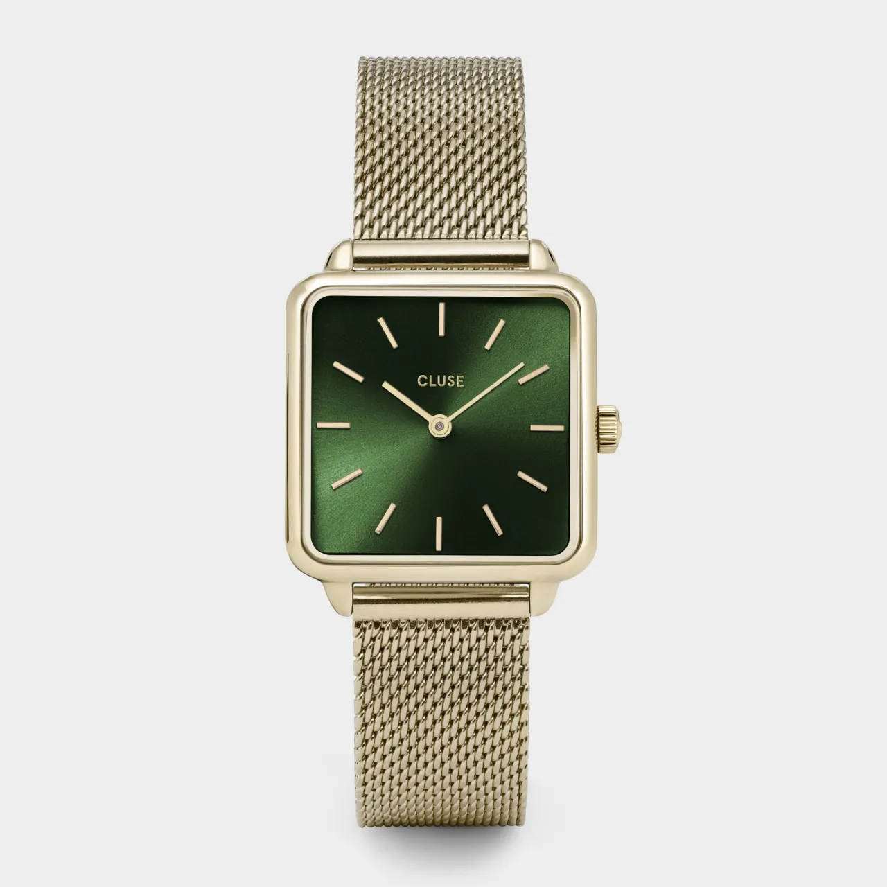 Femme CLUSE La Tétragone Mesh Green, Gold Colour