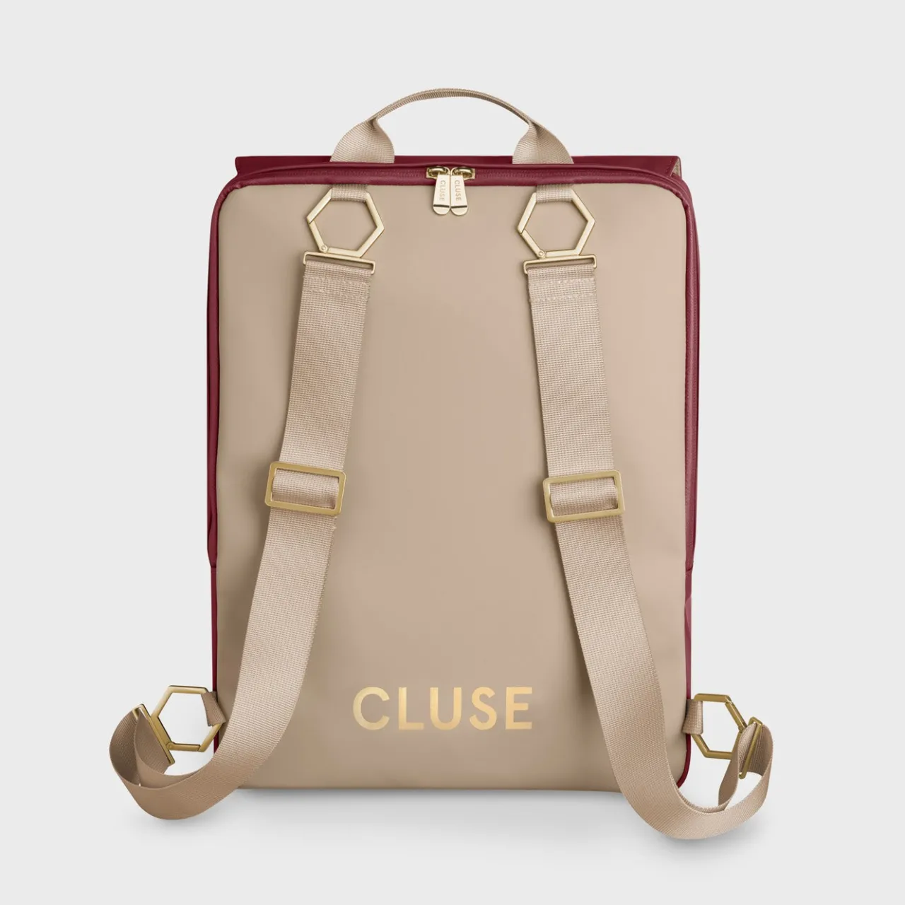 le_rversible_backpack_bordeaux_beige_gold_colour_3-1.webp CLUSE Le Réversible Backpack, Bordeaux Beige, Gold Colour