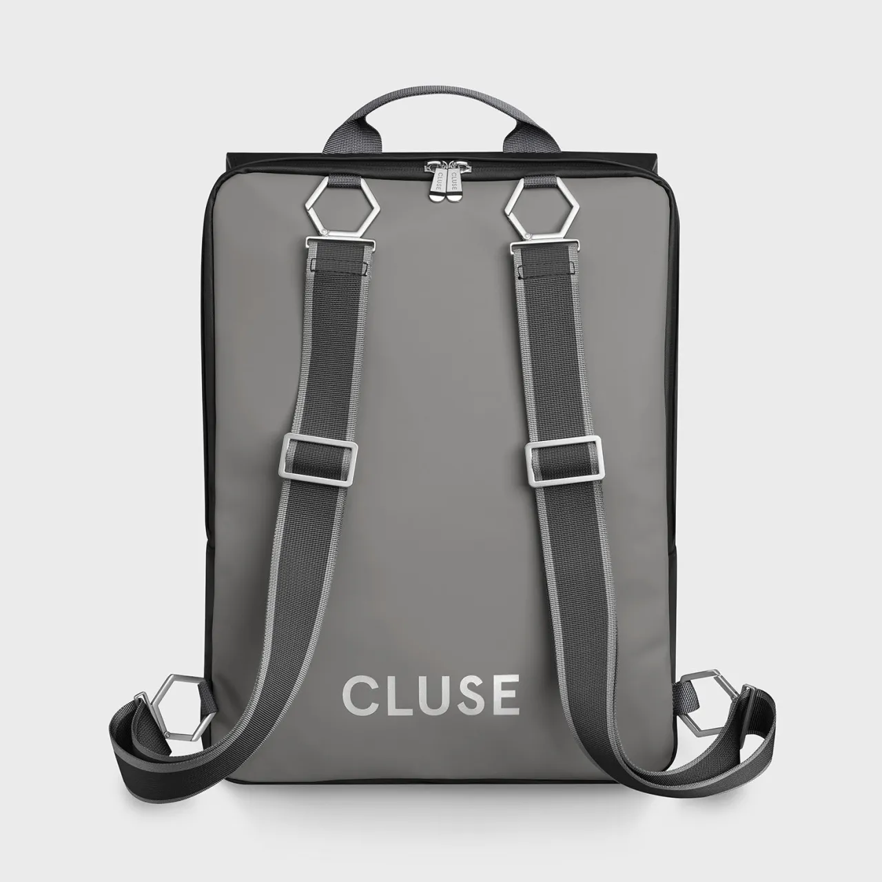 CLUSE Le Réversible Straps, Striped Black Grey, Silver Colour
