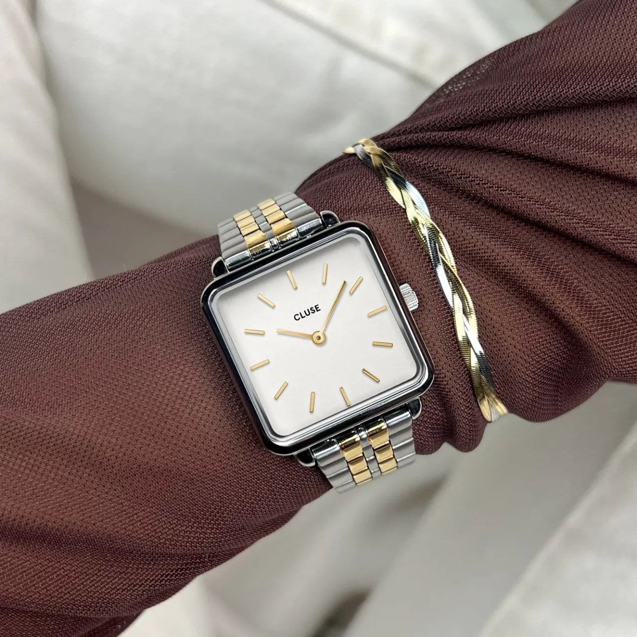 lev_braided_snake_bracelet_bicolour_3-1.webp CLUSE Élevé Braided Snake Bracelet, Bicolour