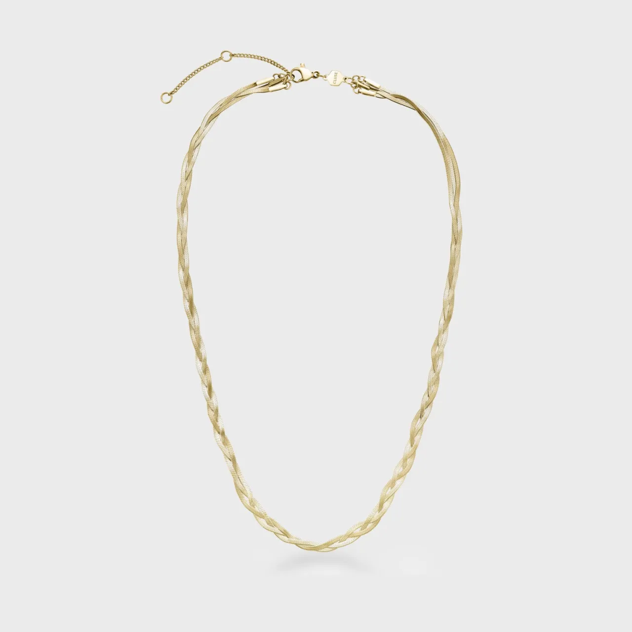 CLUSE Élevé Braided Snake Necklace, Gold Colour