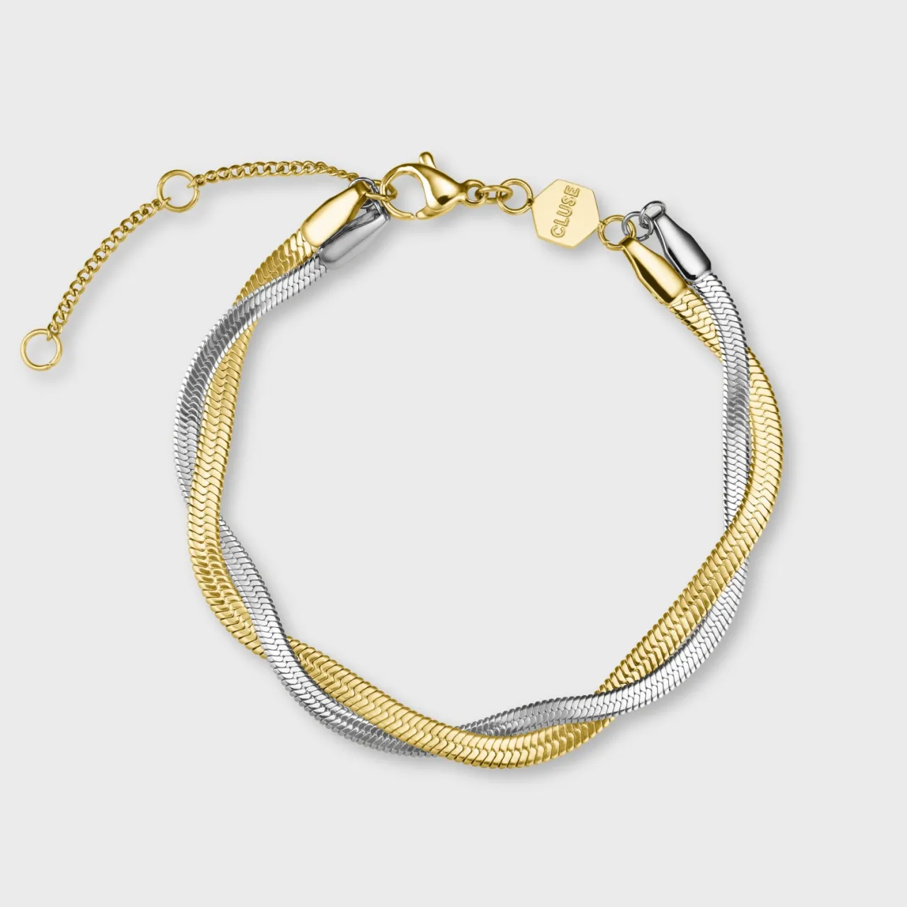 CLUSE Élevé Twisted Snake Bracelet, Bicolour