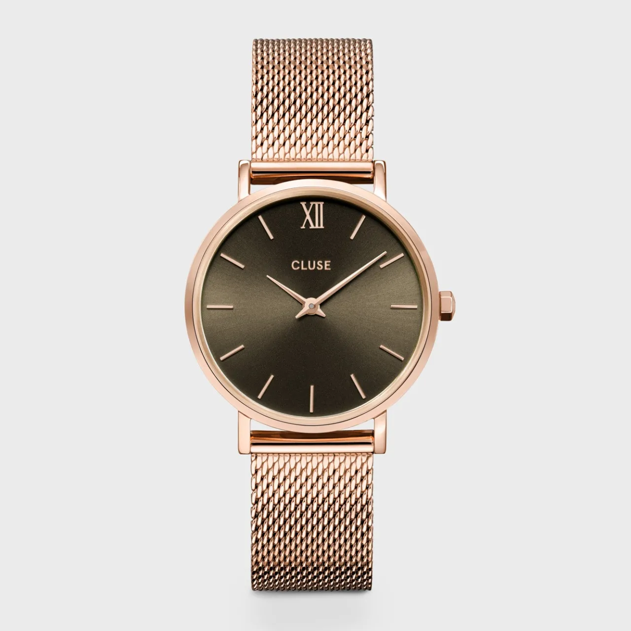 Femme CLUSE Minuit Mesh, Grey, Rose Gold Colour