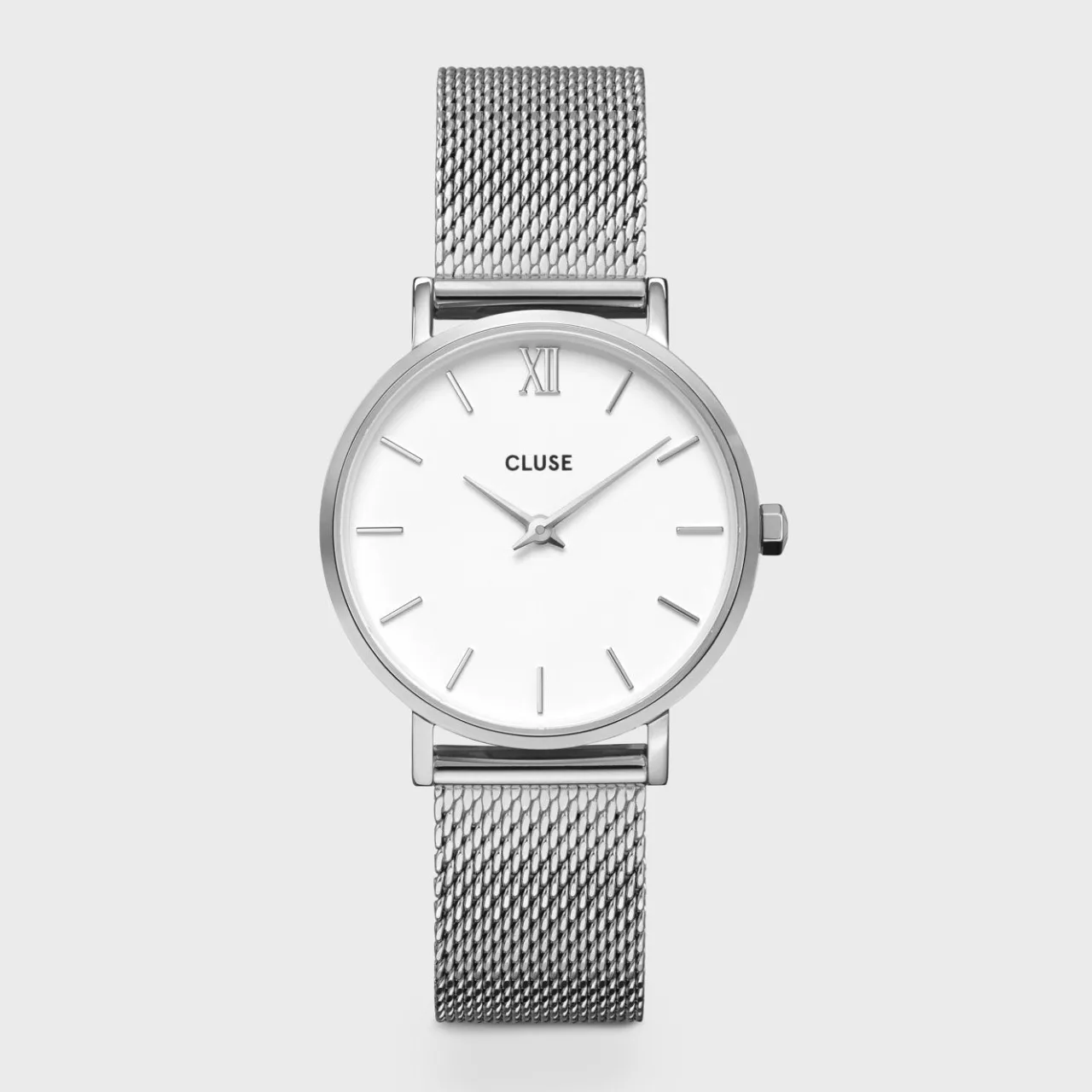 Femme CLUSE Minuit Mesh Silver/White