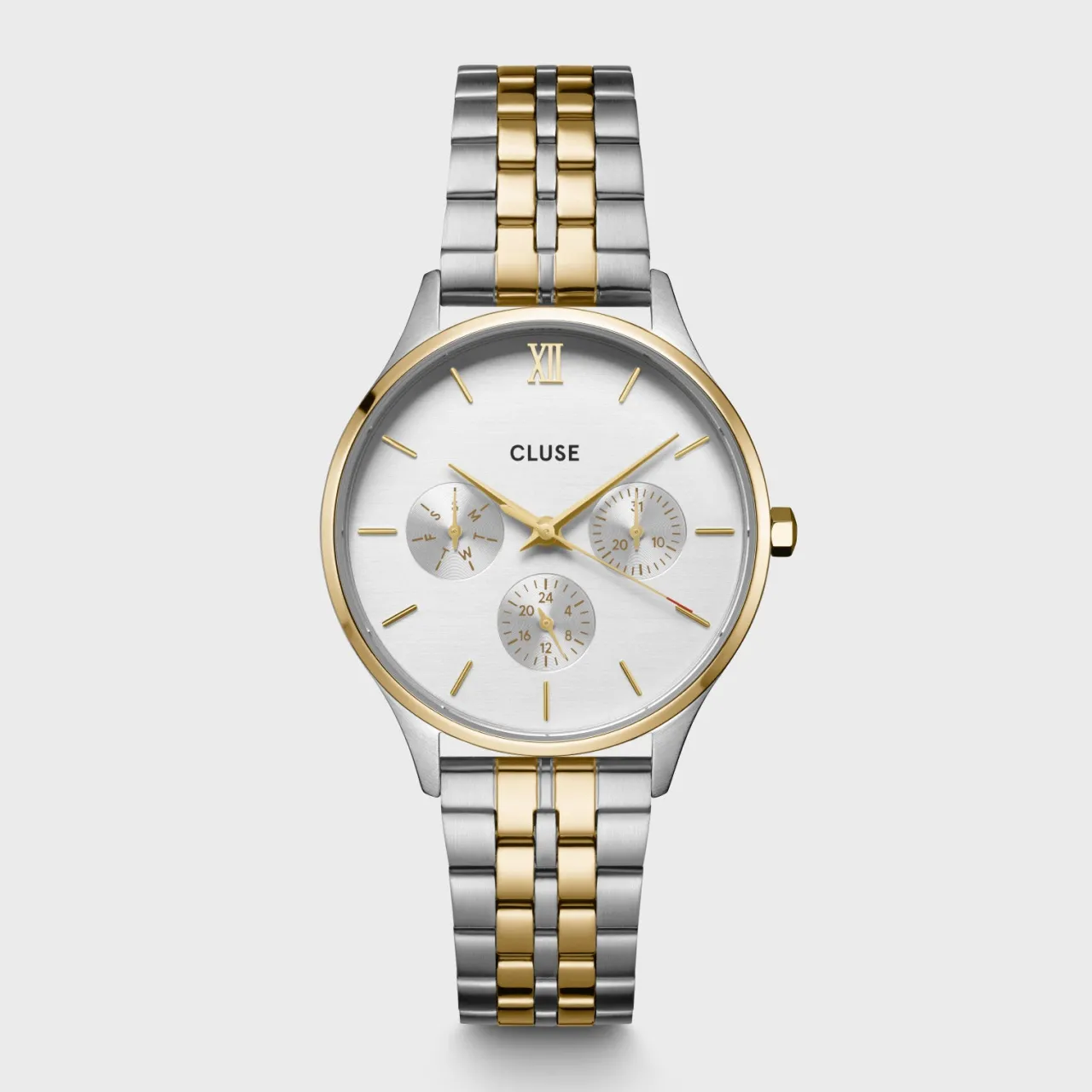 Femme CLUSE Minuit Multifunction Watch Steel, Bicolour