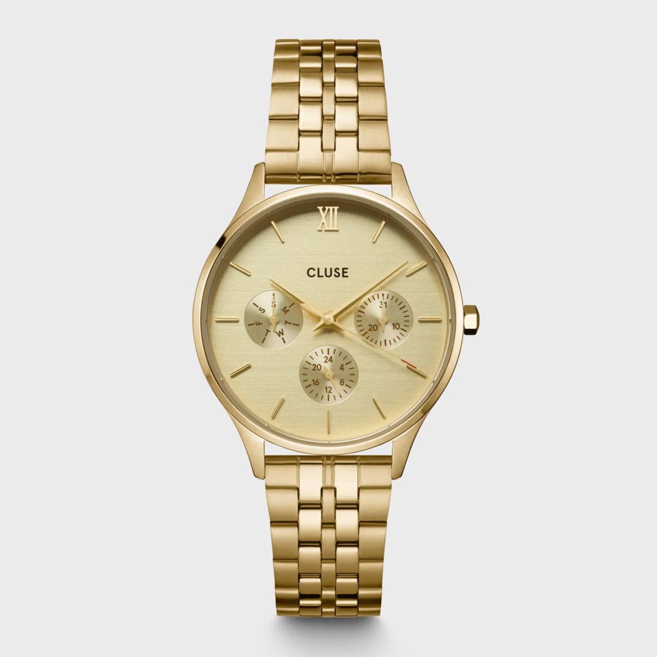 Femme CLUSE Minuit Multifunction Watch Steel, Full Gold colour