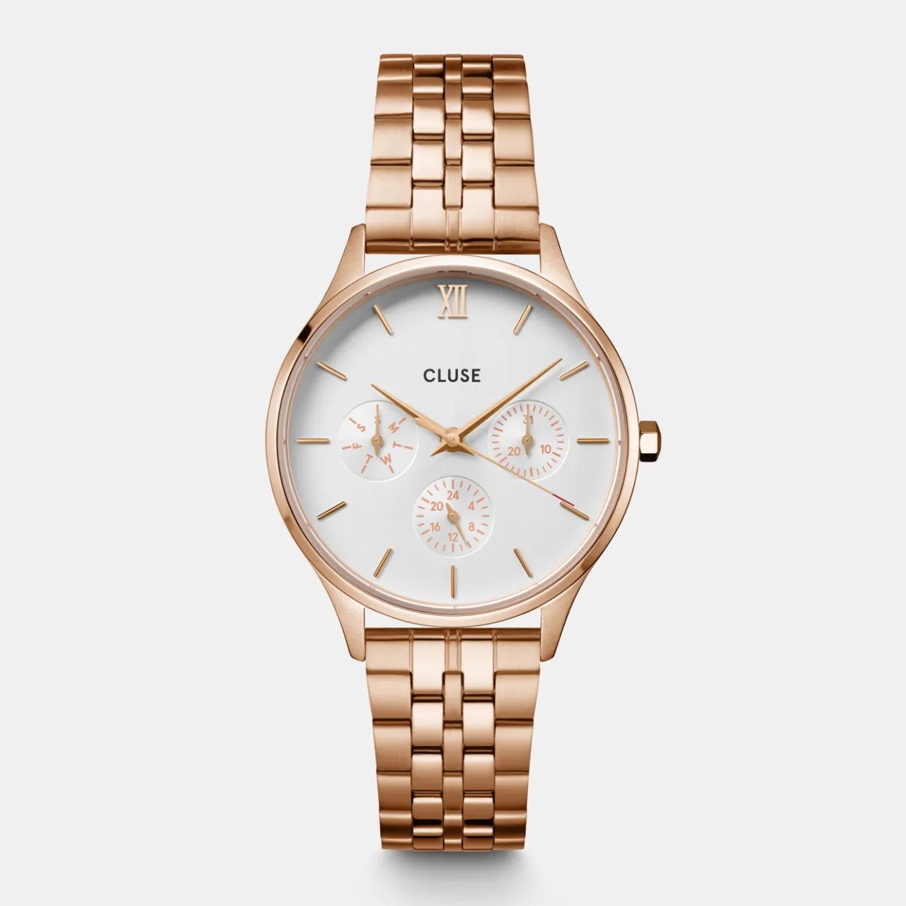 Femme CLUSE Minuit Multifunction Watch Steel, Rose Gold Colour