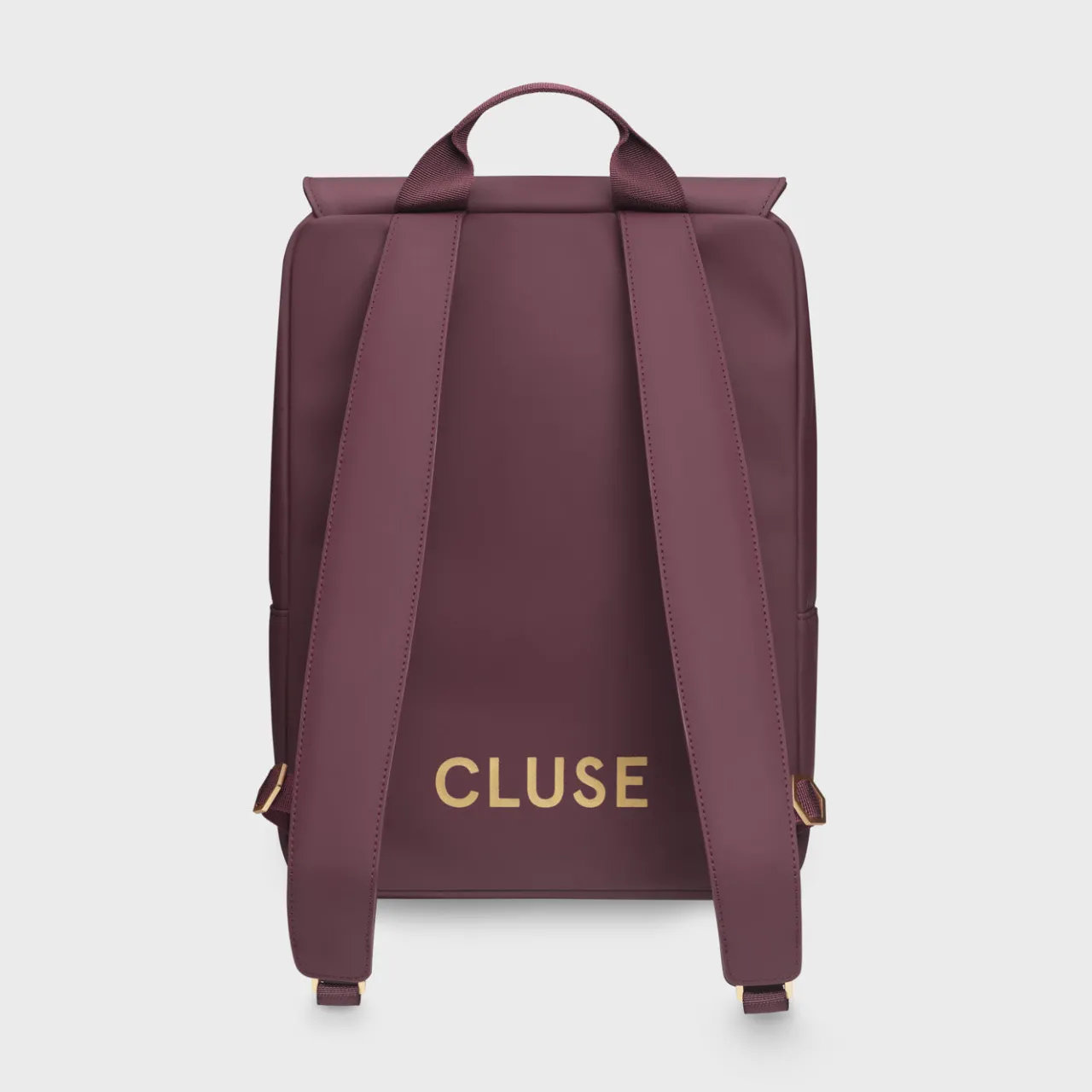 CLUSE Nuitée Backpack, Plum, Gold Colour