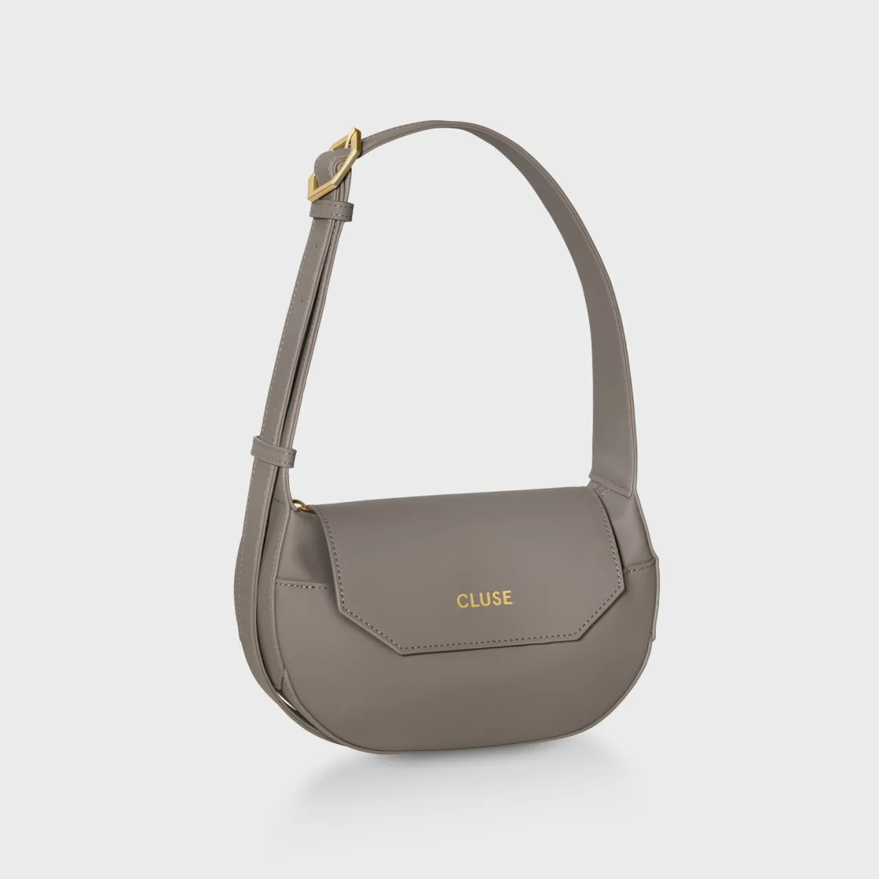 CLUSE Sacroisé Petite Crossbody Bag, Dark Grey, Gold Colour