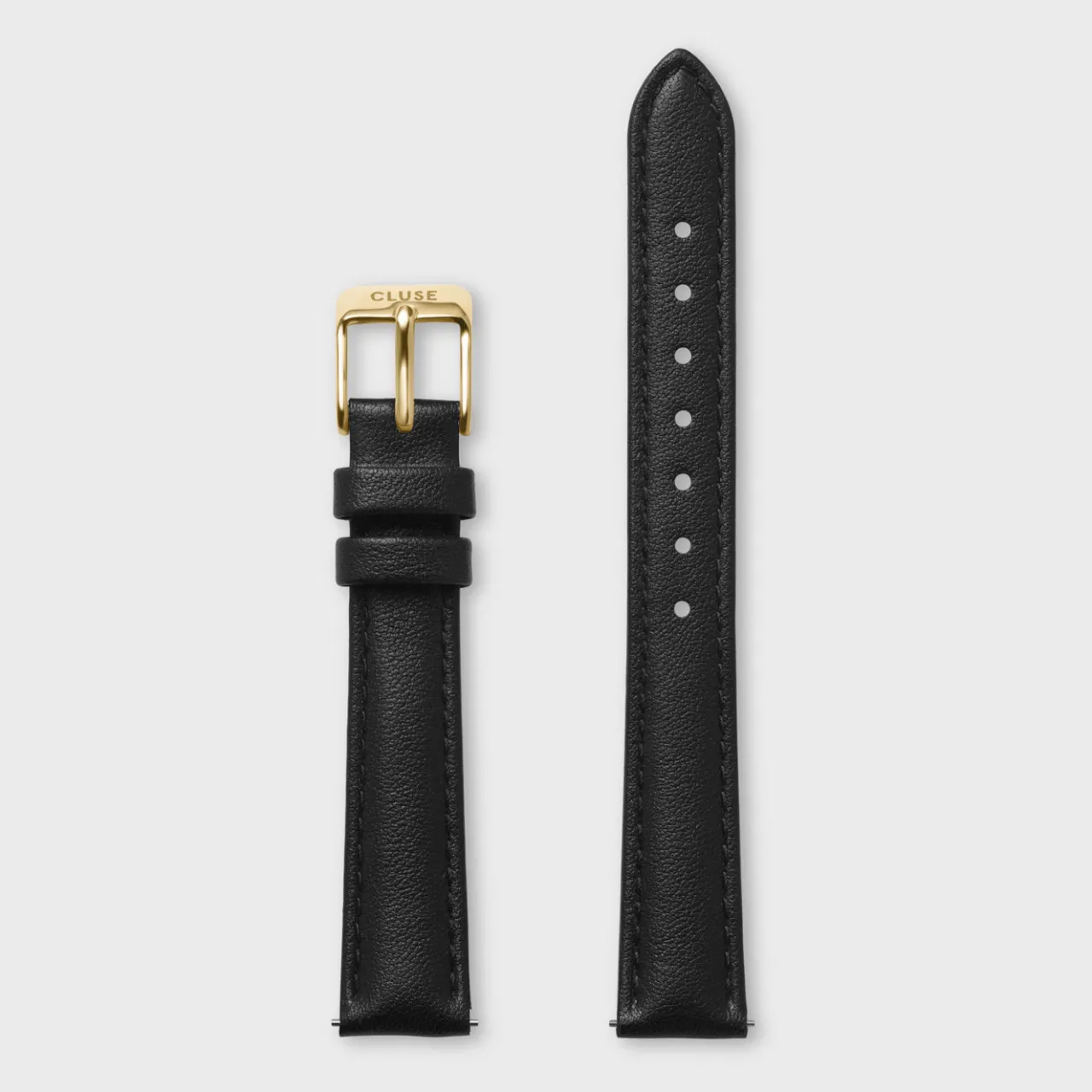 Femme CLUSE Strap 14 mm Leather Black, Gold Colour