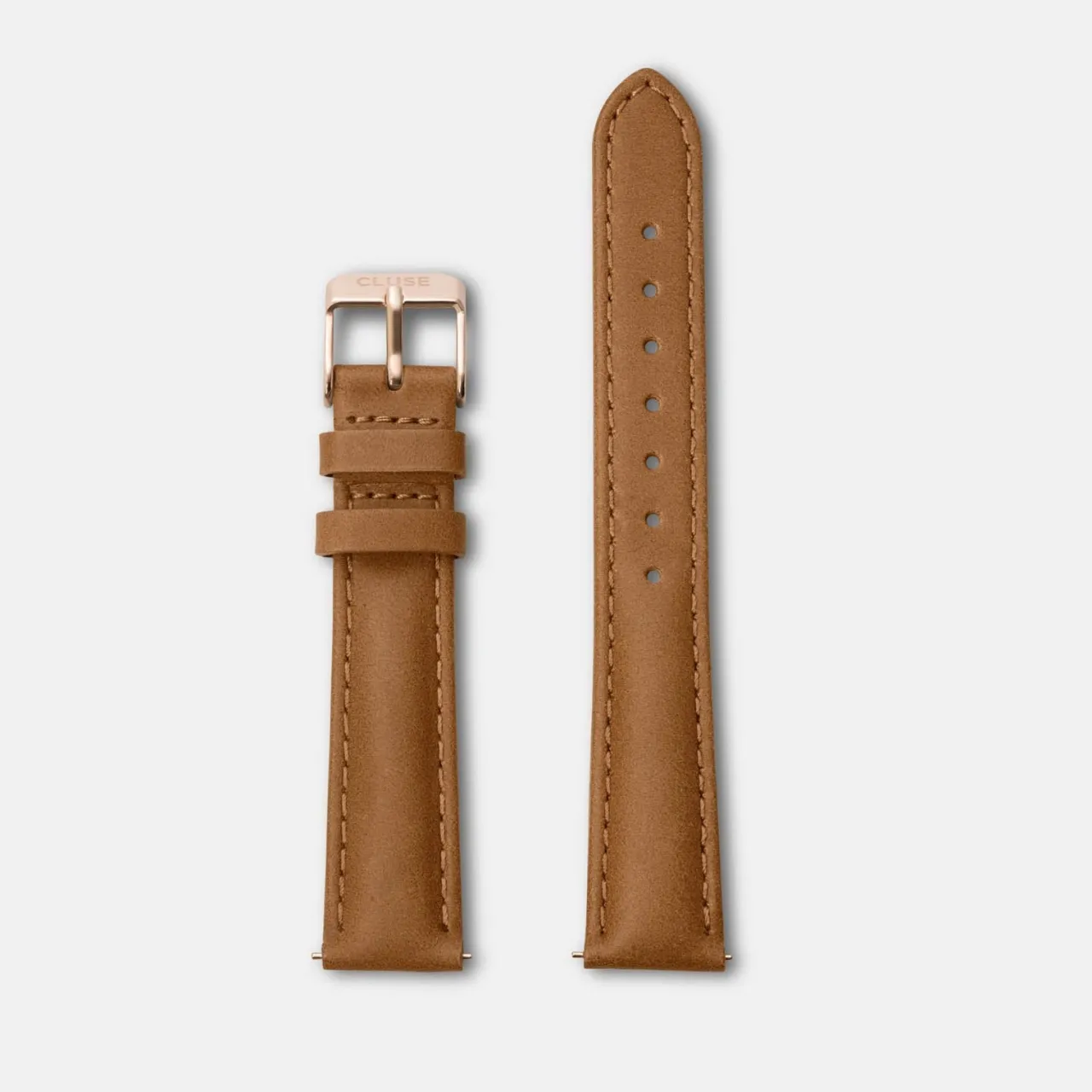 Femme CLUSE Strap 16 mm Leather Caramel, Rose Gold Colour