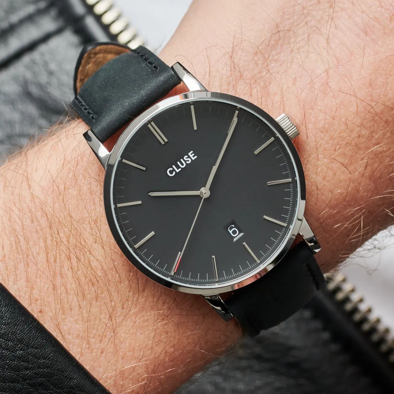 Homme CLUSE Strap 20 mm Leather Full Black