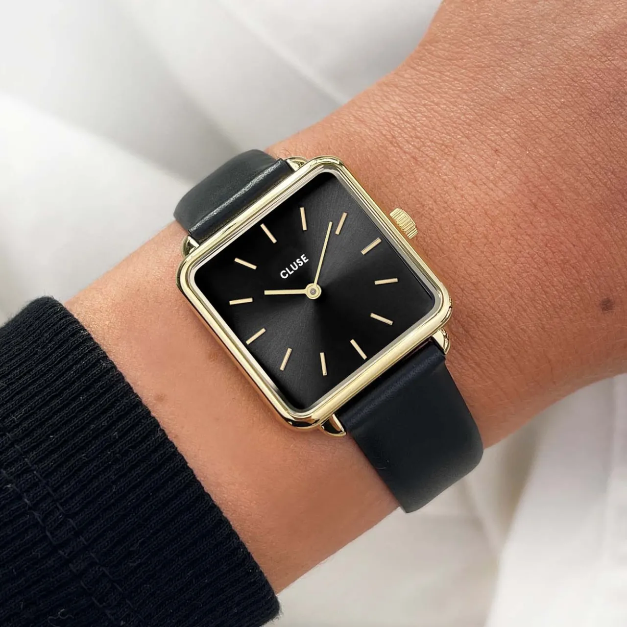 Femme CLUSE Strap 16 mm Leather Metal, Gold Colour