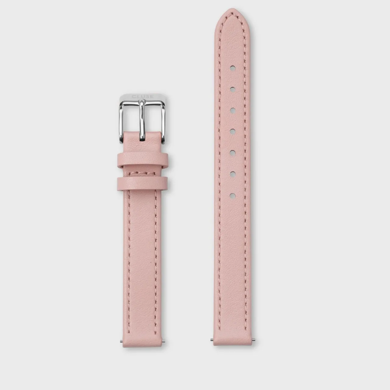Femme CLUSE Strap 12 mm Leather Pink, Silver Colour