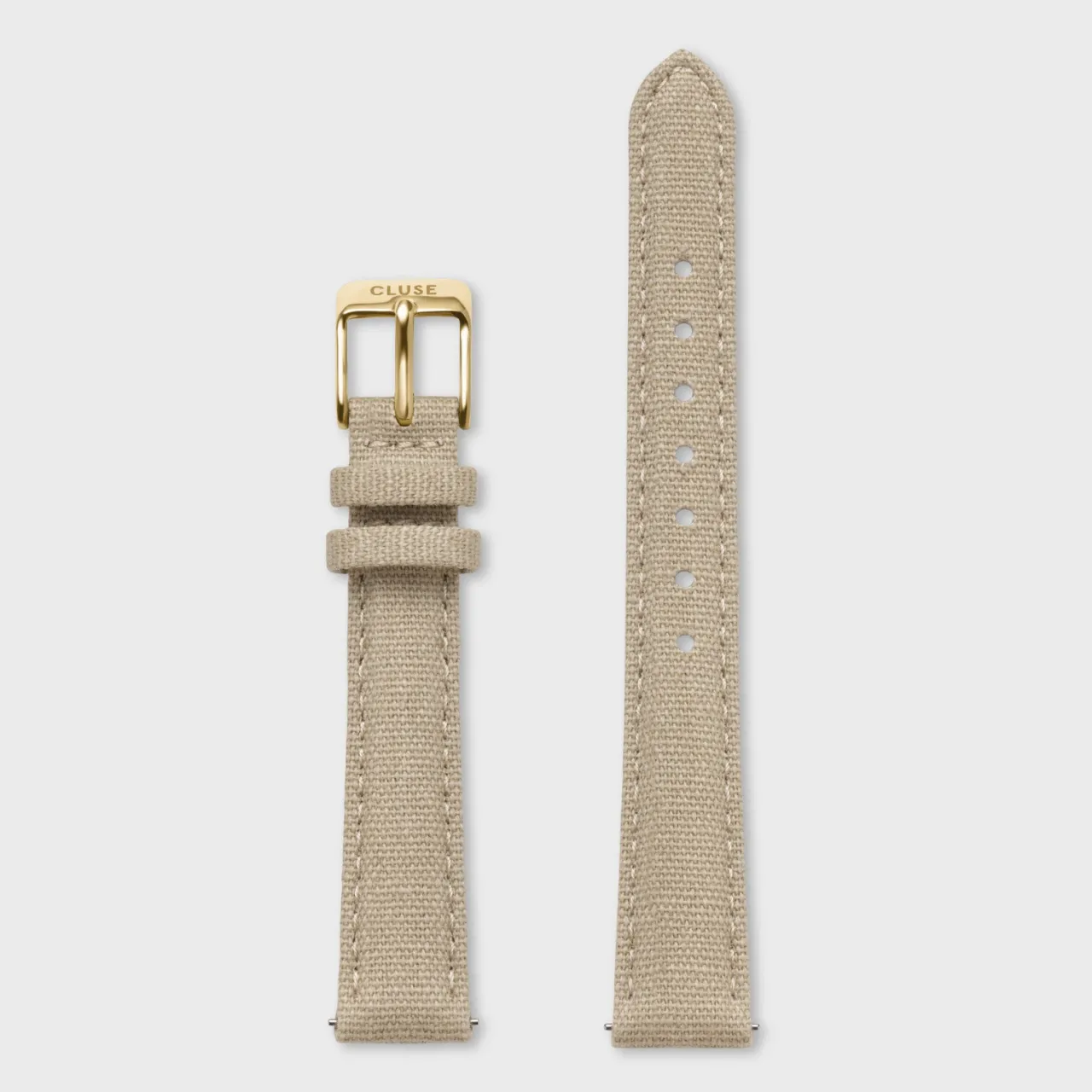 Femme CLUSE Strap 14 mm Linen Beige, Gold Colour