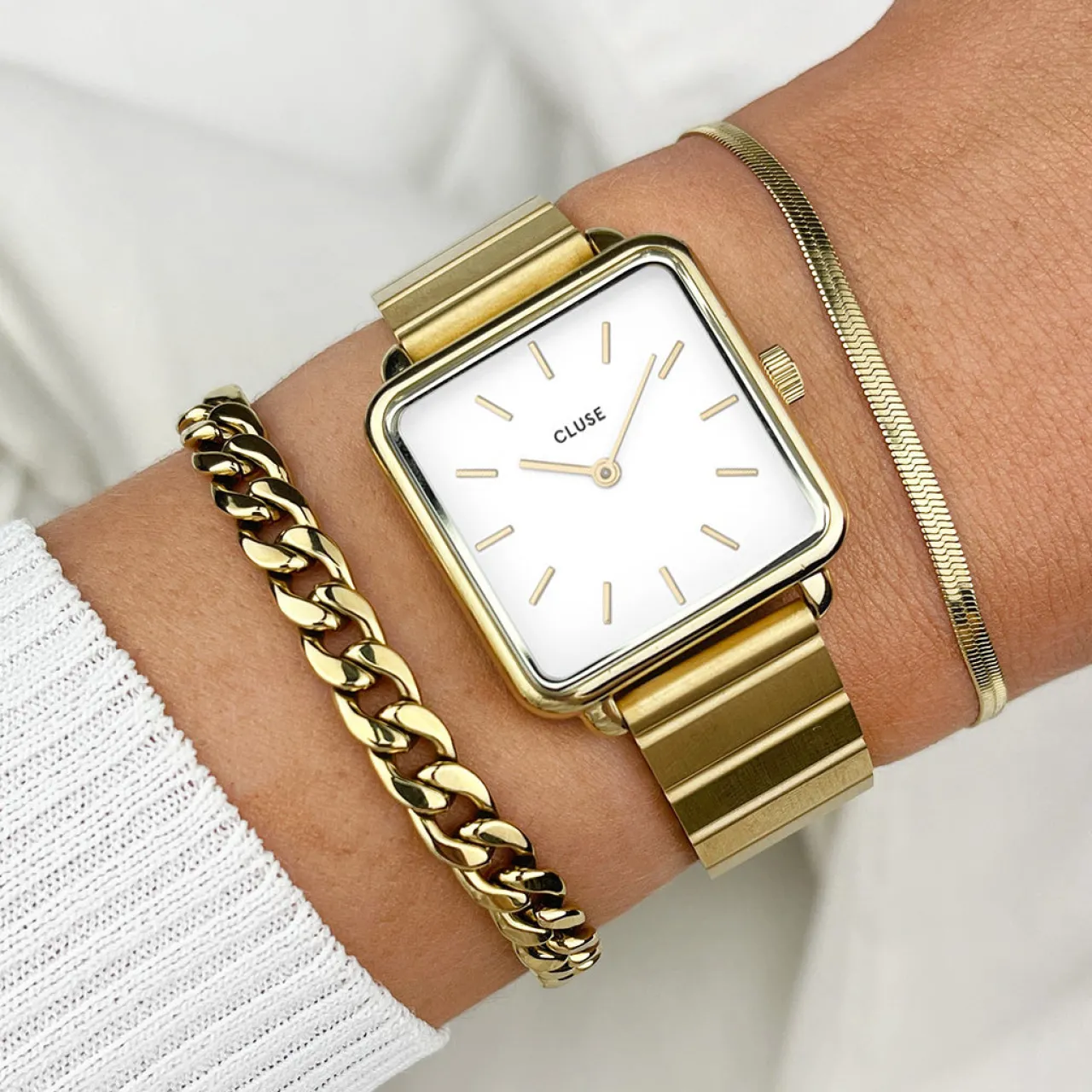 Femme CLUSE Strap 16 mm Steel Gold Colour