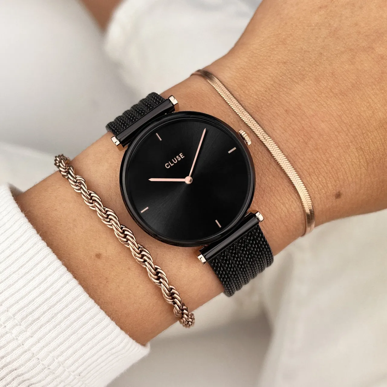 Femme CLUSE Triomphe Mesh Black/Black